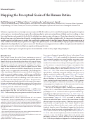 Cover page: Mapping the Perceptual Grain of the Human Retina