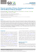 Cover page: Genome assembly of Danaus chrysippus and comparison with the Monarch Danaus plexippus.