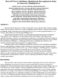 Cover page: Direct-DC Power in Buildings: Identifying the Best Applications Today for Tomorrow’s Building Sector