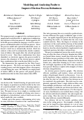 Cover page: Modeling and Analyzing Faults to Improve Election Process Robustness