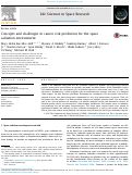 Cover page: Concepts and challenges in cancer risk prediction for the space radiation environment