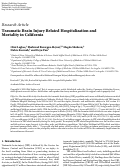 Cover page: Traumatic Brain Injury Related Hospitalization and Mortality in California