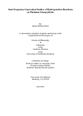 Cover page: Sum Frequency Generation Studies of Hydrogenation Reactions on Platinum Nanoparticles