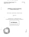 Cover page: ASSESSMENT OF THE SOCIO-ECONOMIC AND ENVIRONMENTAL ASPECTS OF THE CENTRAL RECEIVER POWER PLANTS