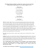 Cover page: What Helps Students Get Help?: An Exploratory Analysis of Factors that Shape Undocumented College Students’ Use of Academic Support Services