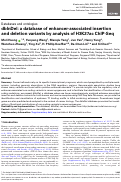 Cover page: dbInDel: a database of enhancer-associated insertion and deletion variants by analysis of H3K27ac ChIP-Seq.