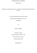 Cover page: Defining the Community of Interest as a Criterion for Boundary Drawing of Electoral Districts