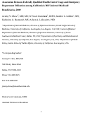 Cover page: Association between Federally Qualified Health Center usage and emergency department utilization among California’s HIV-infected Medicaid beneficiaries, 2009
