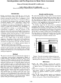 Cover page: Interdependence and Past Experience in Menu Choice Assessment