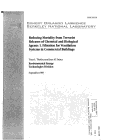 Cover page: Reducing Mortality from Terrorist Releases of Chemical and Biological Agents: I. Filtration for Ventilation Systems in Commercial Building