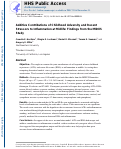 Cover page: Additive Contributions of Childhood Adversity and Recent Stressors to Inflammation at Midlife: Findings From the MIDUS Study