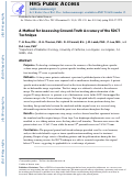 Cover page: A Method for Assessing Ground-Truth Accuracy of the 5DCT Technique