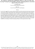 Cover page: Do caregivers’ communicative adjustments enhance 4- and 5-year-olds' word learning? Testing the generalizability of the fine-tuning hypothesis to naturalistic shared reading interactions