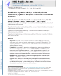 Cover page: Identification of putative orthologs of clinically relevant antimicrobial peptides in the equine ocular surface and amniotic membrane