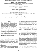 Cover page: Complex Acoustic Pattern Learning in Songbirds and Humans