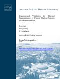 Cover page: Experimental validation for thermal transmittances of window shading systems with perimeter gaps