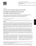 Cover page: Long-term Pooled Safety Analysis of Palbociclib in Combination With Endocrine Therapy for HR+/HER2- Advanced Breast Cancer