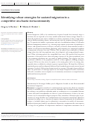 Cover page: Identifying robust strategies for assisted migration in a competitive stochastic metacommunity