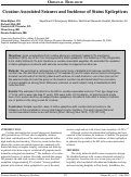 Cover page: Cocaine-Associated Seizures and Incidence of Status Epilepticus