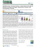 Cover page: Identifying Toxic Consumer Products: A Novel Data Set Reveals Air Emissions of Potent Carcinogens, Reproductive Toxicants, and Developmental Toxicants