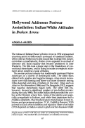 Cover page: Hollywood Addresses Postwar Assimilation: Indian/White Attitudes in Broken Arrow