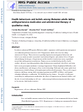 Cover page: Health behaviours and beliefs among Malawian adults taking antihypertensive medication and antiretroviral therapy: A qualitative study