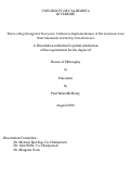 Cover page: This is a Big Change for Everyone: Defensive Implementation of the Common Core State Standards in History-Social Science