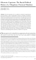 Cover page: Oleoresin Capsicum: The Racial-Political History of a Ubiquitous Chemical Munition