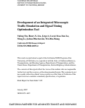 Cover page: Development of an Integrated Microscopic Traffic Simulation and Signal Timing Optimization Tool