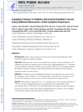 Cover page: Symptom Clusters in Patients With Gastrointestinal Cancers Using Different Dimensions of the Symptom Experience