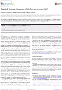 Cover page: Finished Genome Sequence of Collimonas arenae Cal35