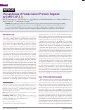 Cover page: The Landscape of Human Cancer Proteins Targeted by SARS-CoV-2