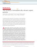 Cover page: The viscosity of atmospherically relevant organic particles