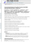 Cover page: Cross-sectional analysis of cognitive function using multivariate normative comparisons in men with HIV disease.