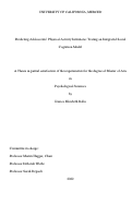 Cover page: Predicting Adolescents’ Physical Activity Intentions: Testing an Integrated Social Cognition Model