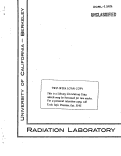 Cover page: ULTRAVIOLET ABSORPTION SPECTRA OF OXAZOLONES AND RELATED COMPOUNDS