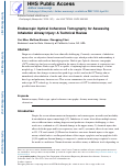 Cover page: Endoscopic Optical Coherence Tomography for Assessing Inhalation Airway Injury: A Technical Review