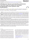 Cover page: A Randomized, Placebo‐Controlled Phase III Extension Trial of the Long‐Term Safety and Tolerability of Anifrolumab in Active Systemic Lupus Erythematosus