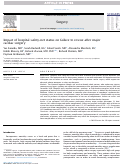 Cover page: Impact of hospital safety-net status on failure to rescue after major cardiac surgery