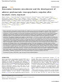 Cover page: Association between microbiome and the development of adverse posttraumatic neuropsychiatric sequelae after traumatic stress exposure.