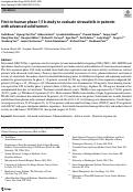 Cover page: First-in-human phase 1/1b study to evaluate sitravatinib in patients with advanced solid tumors