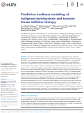 Cover page: Predictive nonlinear modeling of malignant myelopoiesis and tyrosine kinase inhibitor therapy