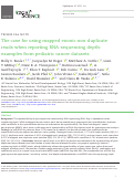 Cover page: The case for using mapped exonic non-duplicate reads when reporting RNA-sequencing depth: examples from pediatric cancer datasets