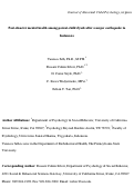 Cover page: Post-Disaster Mental Health Among Parent–Child Dyads After a Major Earthquake in Indonesia