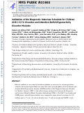 Cover page: Validation of the Diagnostic Interview Schedule for Children (DISC-5) Tic Disorder and Attention-Deficit/Hyperactivity Disorder Modules.