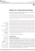 Cover page: Metformin in Reproductive Biology