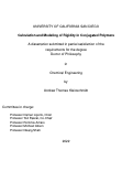 Cover page: Calculation and Modeling of Rigidity in Conjugated Polymers