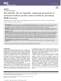 Cover page: Dacomitinib, but not lapatinib, suppressed progression in castration-resistant prostate cancer models by preventing HER2 increase