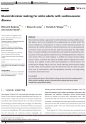 Cover page: Shared decision‐making for older adults with cardiovascular disease