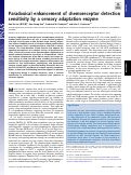 Cover page: Paradoxical enhancement of chemoreceptor detection sensitivity by a sensory adaptation enzyme